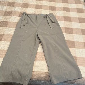 Cece cute wide summer crop pants